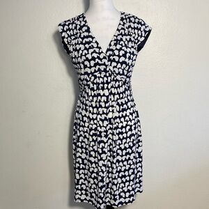 Laundry by Shelli Segal Dress Blue White Women's Size 8